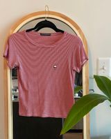 Brandy Melville Striped Alien Red Top Photo 0