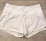 Lululemon White  Running Shorts Photo 0