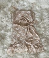Princess Polly Wrap Dress Beige Photo 0