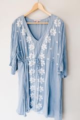Gibson Latimer Blue Dress - Size Large Photo 0