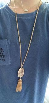 Kendra Scott Gold Long Necklace  Photo 0