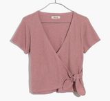 Madewell Purple Wrap Top Photo 0