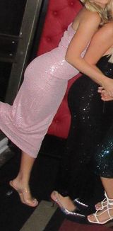 Pink Sparkle Cocktail Dress Photo 0