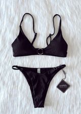 NWT Black Ring Bikini Set Photo 0