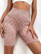 SheIn Leopard Biker Shorts Photo 0
