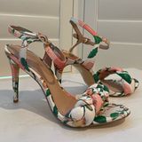 Rachel Zoe Vero Cuoio Kelly Braid Spring Floral Stiletto Heel Size 6.5 Wedding Photo 0
