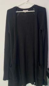 Black Cardigan Sweater Photo 0