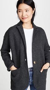 Madewell Saville Sweater Blazer Jacket Coat Gray Photo 0