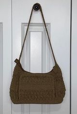 Amanda Smith Khaki Crochet Purse Photo 0