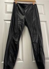 Nicole Miller Faux leather high rise leggings Photo 0