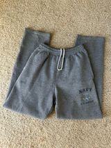 Grey Navy Lacrosse wide leg sweatpants Gray Size M Photo 0