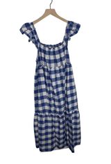 Old Navy Blue Checkered Dress Photo 0