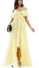 ASOS Yellow high Low Dress Photo 0