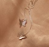 Boutique Silver Butterfly Threader Earrings  Photo 0