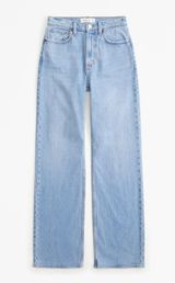 NWT Abercrombie curve love 90s relaxed jeans Photo 0