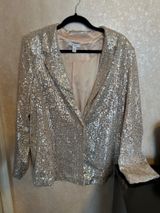 Nine West Sparkly Blazer Jacket w/ silky peach interior  Photo 0