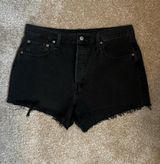 Levi’s 501 Black Jean Shorts  Photo 0