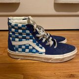 Vans Blue Checkered  High Top Photo 0