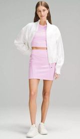 LULULEMON Scuba High Rise Vitapink Mini Skirt Sz S NEW New with tags never worn Photo 0
