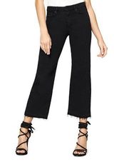 Sanctuary Robbie High Crop Black Flare Jeans Photo 0