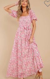 Pink and Red Floral Maxi  Photo 0