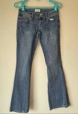 Aeropostale Hailey Flare Med Wash Jean Sz 1/2 Reg Photo 0