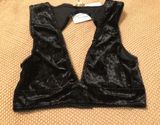 Velvet Bralette Black Size M Photo 0
