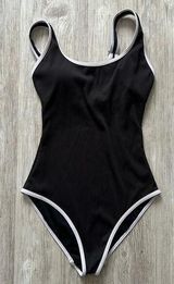 BMJL | Women’s One Piece Scoop Neck High Cut Swimsuit Adjustable Strap | Small Black Photo 0