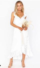Small Ivory Samantha Ruffle Dress Photo 0