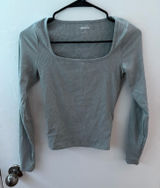 Light Grey Hollister Long Sleeve Top Photo 0