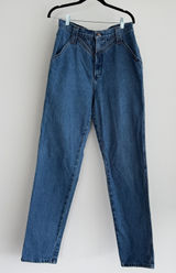 Vintage Rockies Rocky Mountain Jeans Womens 29x34 High Rise Western Bareback Blue Size 29 Photo 0