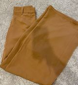 Wide Leg Trousers Tan Size XS Photo 0