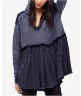 Free People  Summer Dreams Pullover Navy Blue Size Photo 0