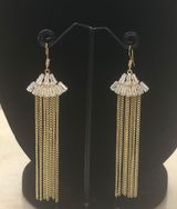 Golden Dangling Earrings Gold Photo 0