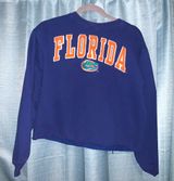 Florida Crewneck Crop Size Small Blue Photo 0