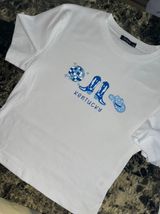 University Of Kentucky Cropped Tee White Size M Photo 0