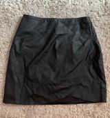 Leather Skirt Black Size XS Photo 0