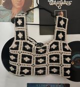 Crochet Top Black Size L Photo 0