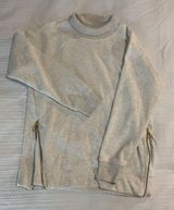 Pullover Sweater With Zippers On The Sides Photo 0