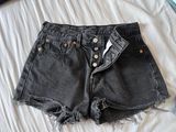 501 Black Denim Shorts Photo 0