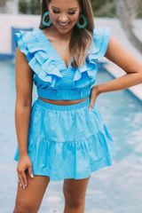 Blue Skort Set Photo 0