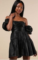 Lulus Tiered Off-the-Shoulder Mini Dress Photo 0