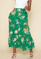 Skies Are Blue Maxi Skirt Photo 0