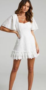 Showpo White Lace Dress Photo 0