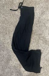 Black wide leg cargo pants Photo 0