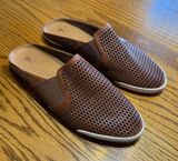 FRYE Melanie Gore Perforated Mule Clogs 3479197-COG Cognac Brown Size 7.5 Photo 0