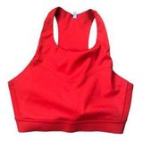 Drive 3 Pocket Sports Bra Red Sz 36DD Removable Pads Cut Out Back Logo Photo 0
