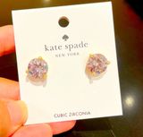 Kate Spade Earrings Brilliant Statements Tri-prong Studs Photo 0