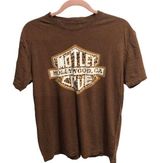 Motley Crue Hollywood CA T shirt brown Medium M band concert Photo 0