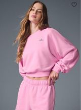 Alo Yoga Accolade Cropped Crewneck Sweet Pink Photo 0